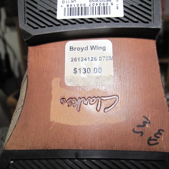 CLARKS MEN'S BROYD WING Sized 12 - Picture 10 of 11
